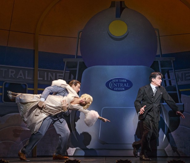 Andy Karl, Kristin Chenoweth, and Peter Gallagher in 'On the Twentieth Century' (Photo: Joan Marcus)
