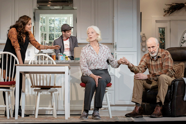Ashley Park, Michael Urie, Jane Alexander and James Cromwell in 'Grand Horizons' (Photo: Joan Marcus)